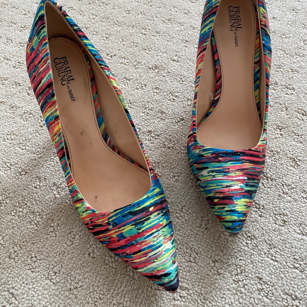 Prabal Gurung by Target Multi-Color Heels, Size 9